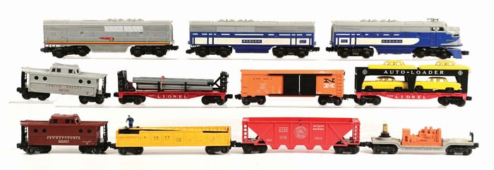 LOT OF 11: LIONEL WABASH 2240 F3S