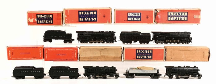 LOT OF 9: STEAM LOCOMOTIVES & TENDERS