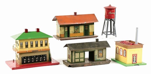 LOT OF 5: STATIONS & WATER TOWER