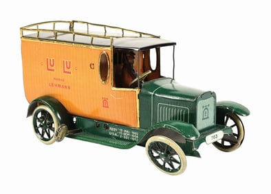 GERMAN TIN LITHO WIND-UP LU LU VAN