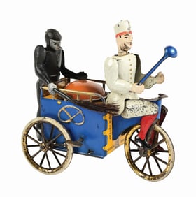 GERMAN LEHMANN TIN LITHO WIND-UP BAKER SWEEP TOY