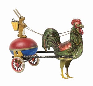 GERMAN LEHMANN TIN LITHO DUO TOY