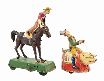 LOT OF 2: LEHMANN GERMAN TIN WIND-UP TOYS