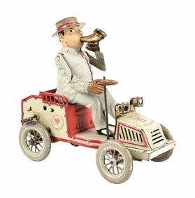GERMAN LEHMANN TIN LITHO WIND-UP TUT-TUT AUTOMOBILE TOY