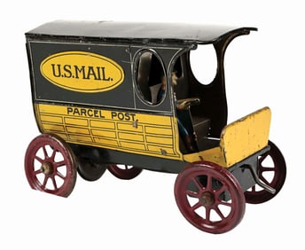 EARLY LINDSTROM U.S. MAIL PARCEL POST TIN LITHO VEHICLE