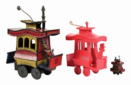 LOT OF 3: TOONERVILLE TROLLY ITEMS
