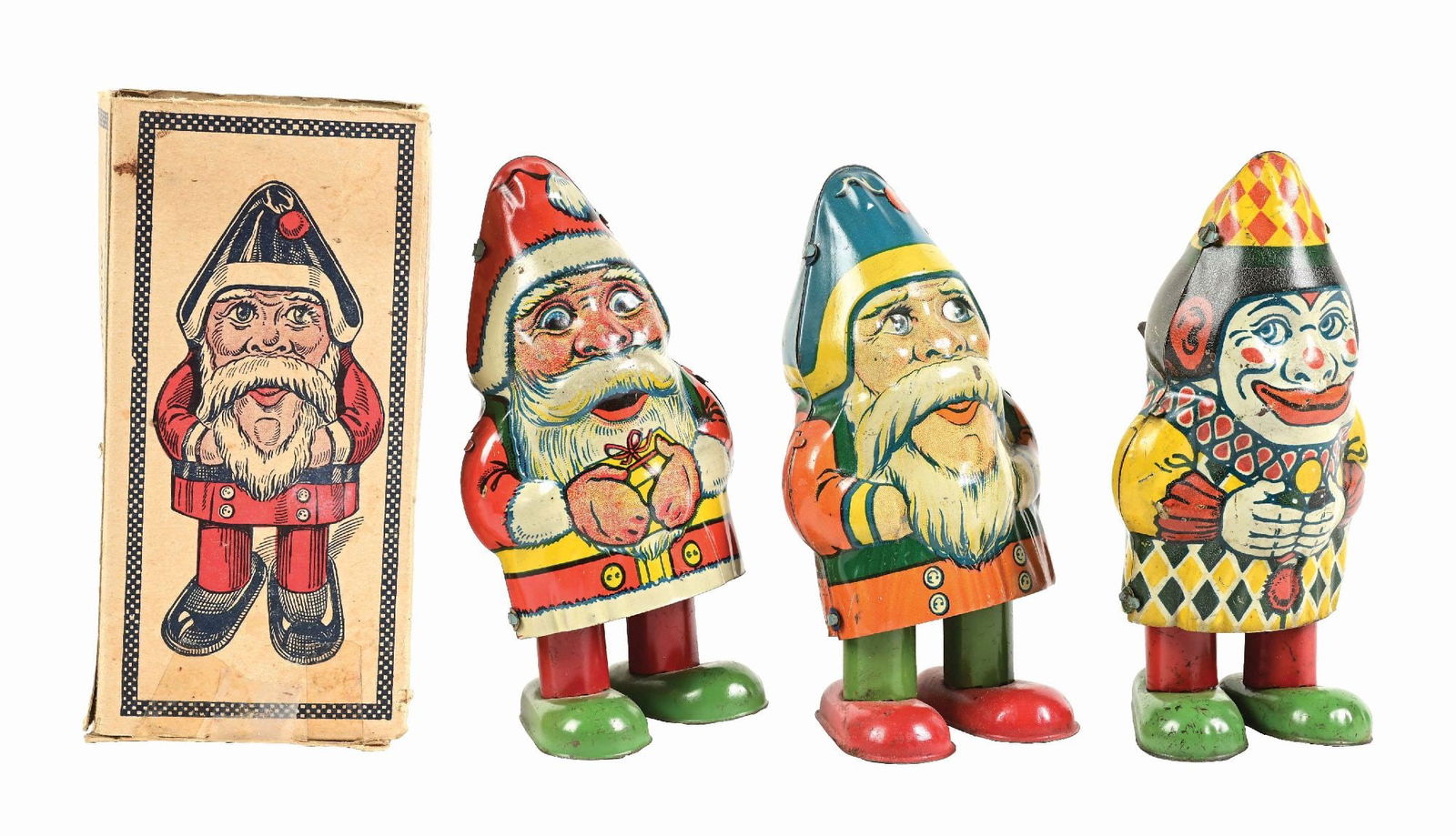 Vintage Wind Up Santa Claus Toys