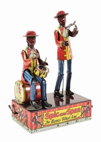 SCARCE MARX SPIC AND SPAN "THE HAMS WHAT AM" ROOF DANCING TOY