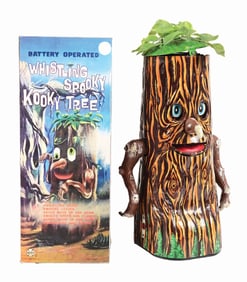 MARX MADE IN JAPAN TIN LITHO BATTERY-OPERATED KOOKY SPOOKY WHISTLING TREE