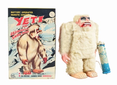 MARX MADE IN JAPAN BATTERY-OPERATED YETI THE ABOMINABLE SNOWMAN TOY