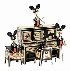 MARX TIN LITHO WIND-UP MERRY MAKERS BAND