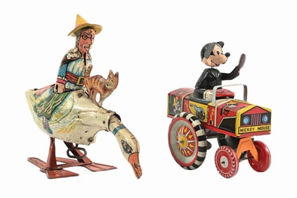 LOT OF 2: MARX TIN LITHO WIND-UP CHARACTER TOYS