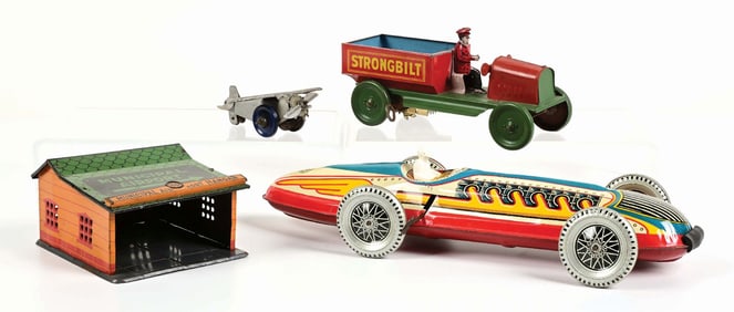 LOT OF 3: MARX TIN LITHO WIND-UP & FRICTION VEHICLE TOYS