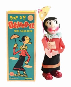 LINEMAR POP UP OLIVE OYL SQUEAKING TOY