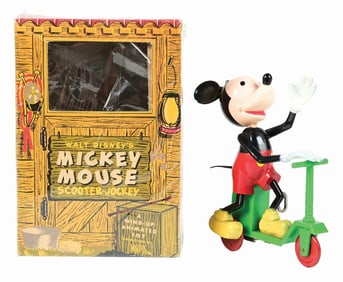 MAVCO WALT DISNEY MICKEY MOUSE ON SCOOTER TOY W/ ORIGINAL BOX
