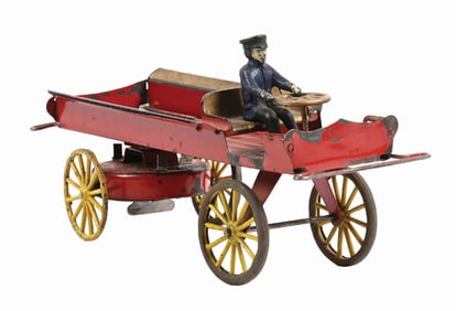 PRESSED STEEL WILKINS CLOCKWORK FARM TRUCK