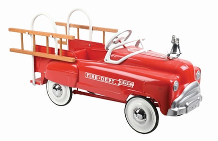 POST-WAR PRESSED STEEL MURRAY FIRE DEPARTMENT PEDAL CAR