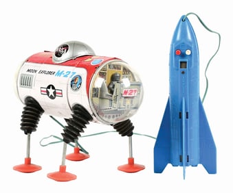 JAPANESE YONEZAWA BATTERY-OPERATED REMOTE CONTROL MOON EXPLORER M-21 VEHICLE