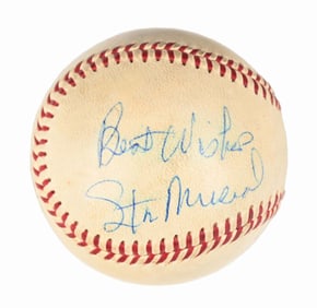 STAN MUSIAL SIGNED BASEBALL