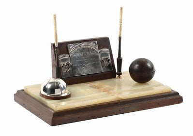 ORIGINAL 1913 PRESENTATION DESK SET TO CONNIE MACK