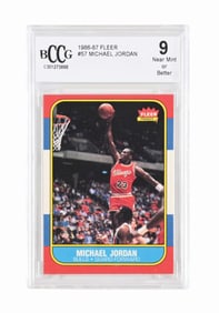 1986-87 #57 MICHAEL JORDAN BCCG 9 NEAR MINT