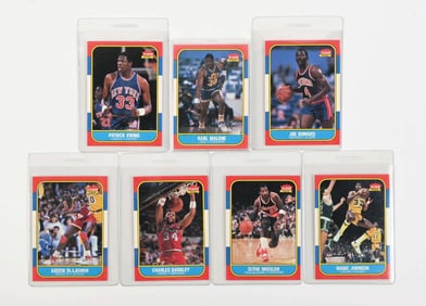 LOT OF 7: FLEER BASKETBALL CARDS