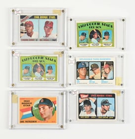 LOT OF 6: ROOKIE STARS CARDS IN CASES