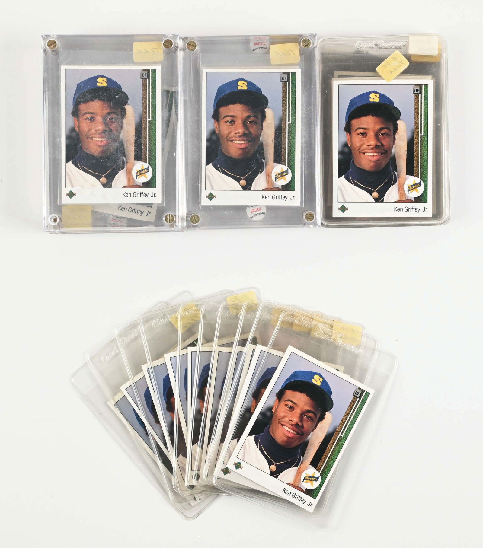 LARGE LOT OF UNGRADED KEN GRIFFEY JR. ROOKIE CARDS (1 of 1)