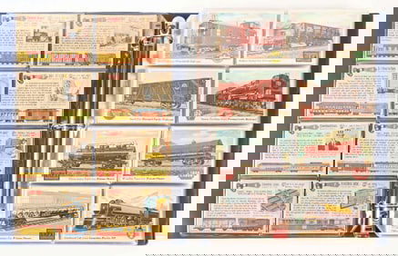 TOPPS RAILROAD TRAIN CAR SET
