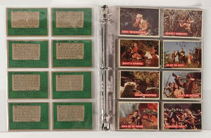 1956 TOPPS WALT DISNEY'S DAVID CROCKETT TRADING CARDS