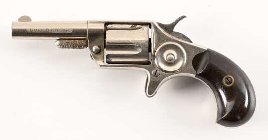(A) SECOND MODEL COLT NEW LINE SINGLE ACTION REVOLVER.