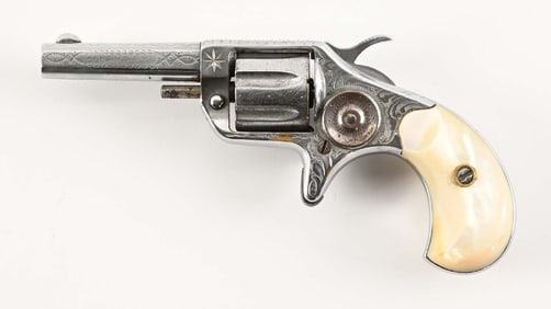 (A) ENGRAVED SECOND MODEL COLT NEW LINE SINGLE ACTION REVOLVER (1876).
