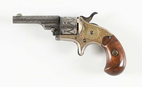 (A) RARE FACTORY ENGRAVED COLT OPEN TOP SINGLE ACTION REVOLVER.
