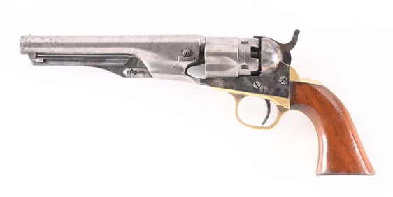 (A) COLT 1862 POLICE SINGLE ACTION PERCUSION REVOLVER.