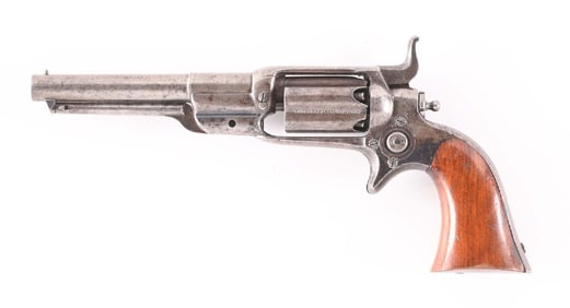 (A) COLT ROOT MODEL 1855 MODEL 5-A SIDEHAMMER PERCUSSION REVOLVER.