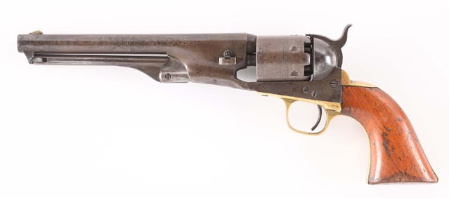 (A) COLT 1861 NAVY SINGLE ACTION PERCUSSION REVOLVER,