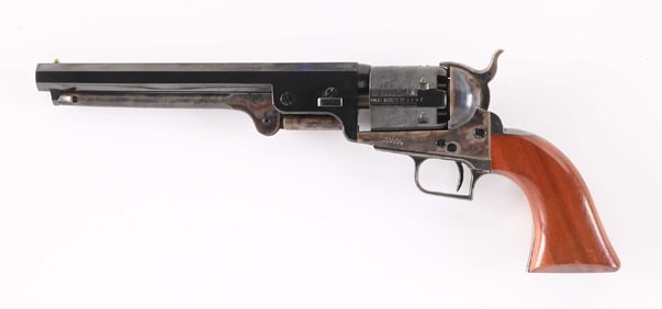 (A) 2ND GENERATION COLT 1851 NAVY SINGLE ACTION PERCUSSION REVOLVER WITH BOX