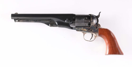 (A) 2ND GENERATION COLT 1861 NAVY SINGLE ACTION PERCUSSION REVOLVER.