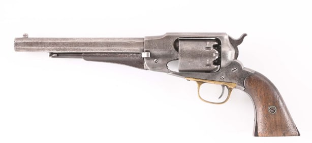 (A) REMINGTON MODEL 1858 ARMY SINGLE ACTION PERCUSSION REVOLVER