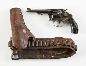 (C) SMITH & WESSON .32 HAND EJECTOR MODEL OF 1903 1ST CHANGE DOUBLE ACTION REVOLVER.