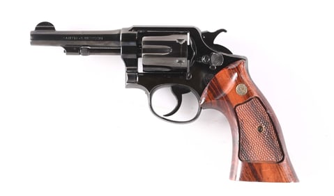 (C) SMITH & WESSON PRE WAR M&P MODEL 1905 4TH CHANGE DOUBLE ACTION REVOLVER.
