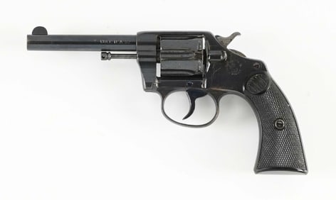 (C) COLT NEW POLICE EARLY HIGH POLISH .32 NEW POLICE DOUBLE ACTION REVOLVER.