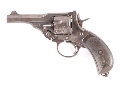 (C) WEBLEY MARK IV DOUBLE ACTION REVOLVER.
