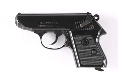 (M) IVER JOHNSON POCKET PISTOL SEMI-AUTOMATIC PISTOL WITH BOX.