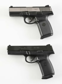 (M) LOT OF 2: SMITH & WESSON SW40F AND SW40P SEMI-AUTOMATIC PISTOLS.