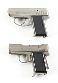 (M) LOT OF 2: AMT BACKUP SEMI-AUTOMATIC PISTOLS.