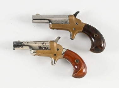 (C) LOT OF 2: COLT DERRINGER SINGLE SHOT PISTOLS.