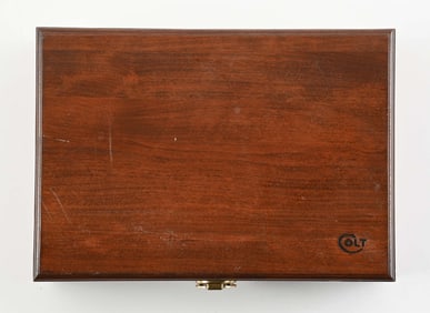 FACTORY COLT DOUBLE SAA PRESENTATION WOODEN CASE.