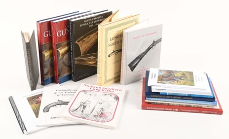 LOT OF 18: REFERENCE BOOKS ON REGIONAL AND STATE GUNMAKERS