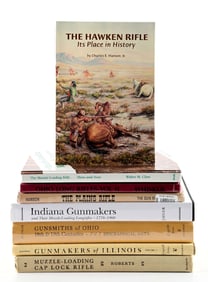LOT OF 8: WESTERN RIFLE REFERENCE BOOKS.